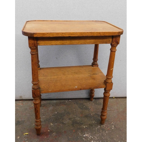 730 - Antique oak occasional table