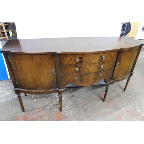 740 - Bow fronted sideboard