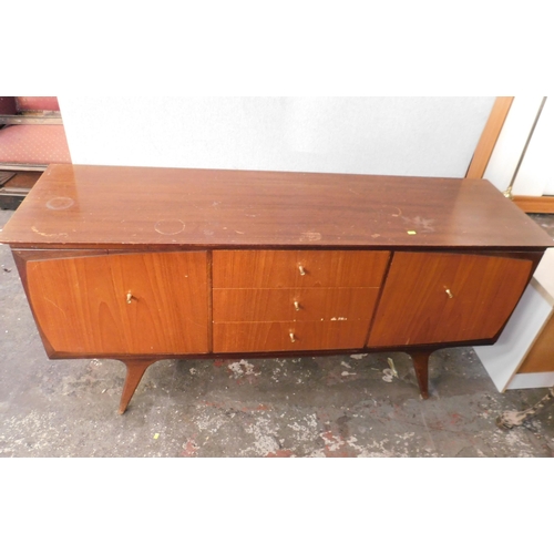 747 - Retro mid century Beautility sideboard with bi-folding cupboard doors