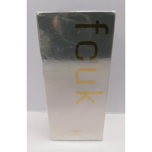 760 - FCUK 'eau de toilette' 100ml - brand new