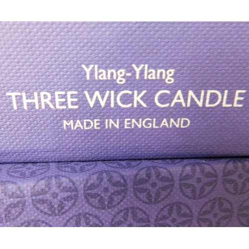 766 - New and boxed Molton Brown three wick and one wick candles - Ylang Ylang