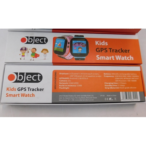 781 - Eight new kids GPS tracker Smart Watches - with Sim slot