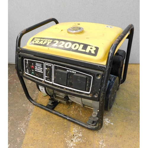 808 - Power Craft 2200LR generator - unchecked