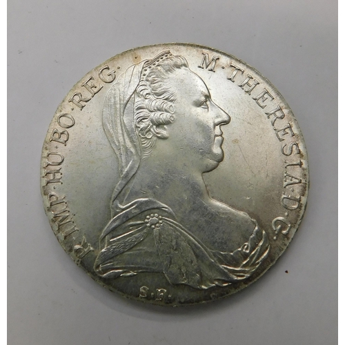 103A - 1780 Dated - silver Thaler coin