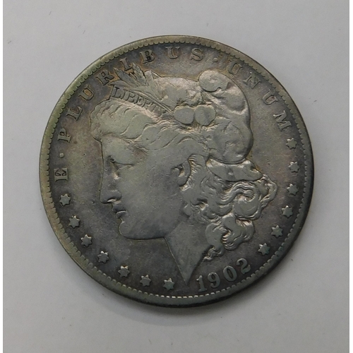 140A - 1902 Dated - silver American Dollar coin