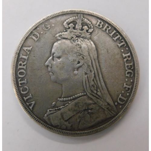 226A - Victorian - silver Crown coin/dated 1892