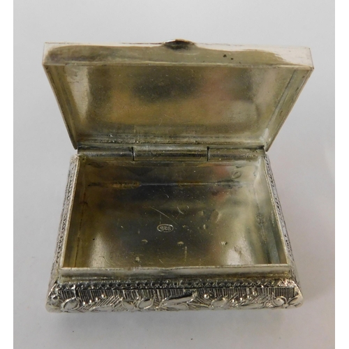 Silver - snuff/pill box