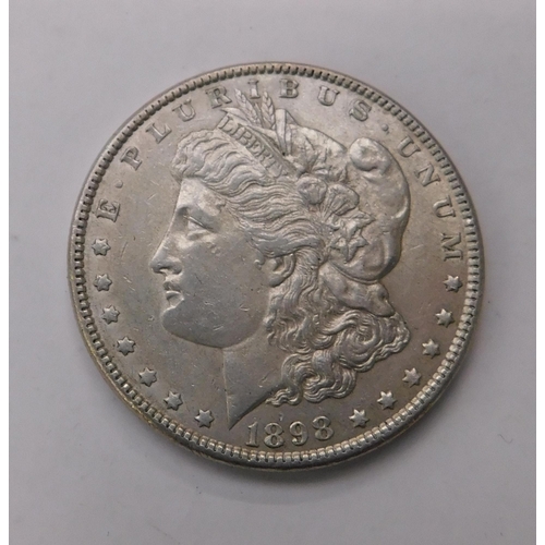 240A - 1898 Dated - American silver Dollar coin