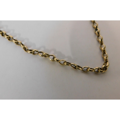 246 - 9ct gold belcher link chain - approx weight 5.8g