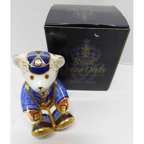 267 - Royal Crown Derby - Teddy Schoolboy/boxed