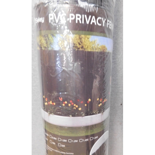 517 - New and still wrapped PVC privacy fence approx. 1m tall