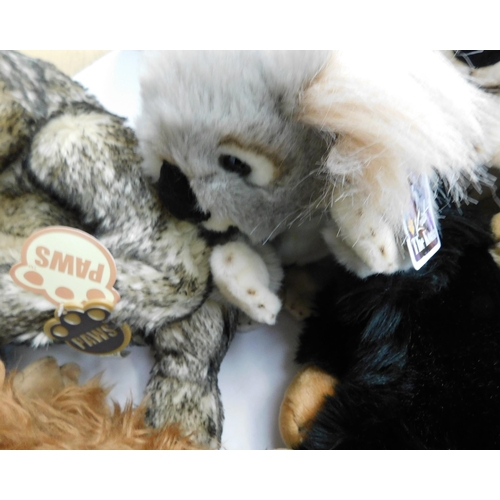 529 - Eight new and tagged soft toys - Keith the Koala and Paws