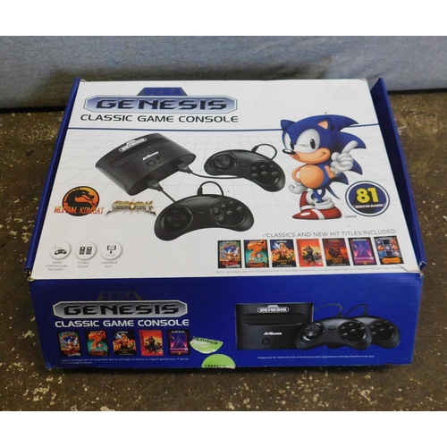 534 - Sega Genesis Classic game console 2017 re issue...