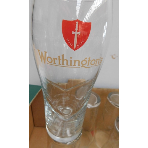 602 - Box of Worthington glasses