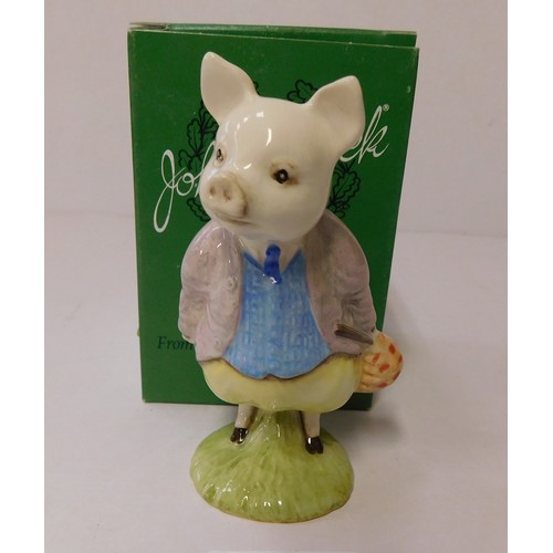 379 - Beswick Pigling bland Beatrix Potter - boxed - no damage