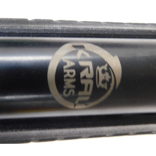 144 - KRAAL AI 155 5 - .22 calibre air rifle/carry case & Diablo pellets