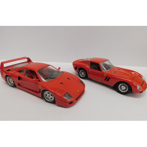 263 - Two - 1/18 scale die cast Ferraris