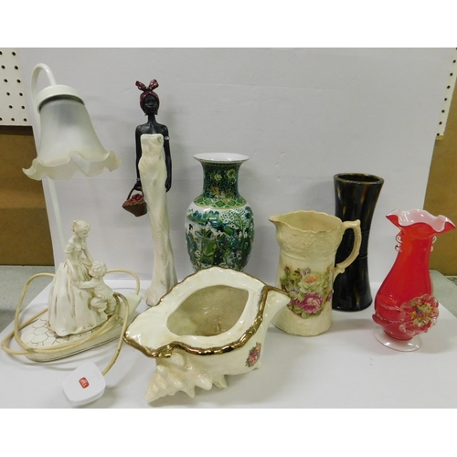 315 - Mixed items including - vases/jugs & lamps 
GREEN SALE - SPEND £1 - AVOID THE GROUND - no commission... 