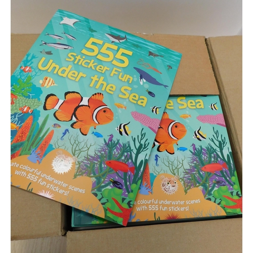 526 - New and boxed 30+ 555 Sticker Fun books 'Under the Sea' RRP £5.99