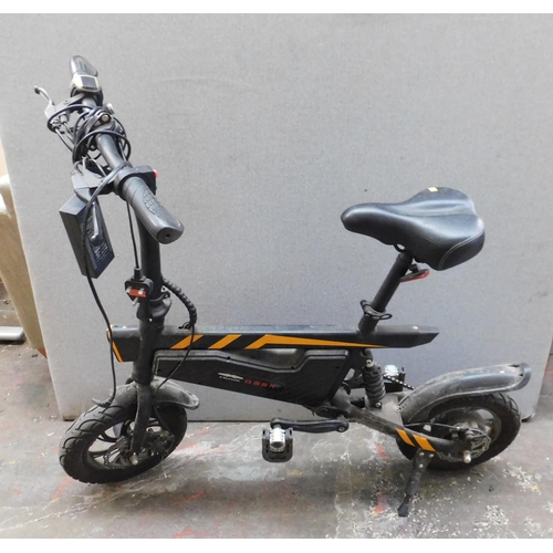 548 - Electric bike with keys and charger, stem folds - keys in office w/o