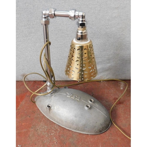 680 - Up-cycled BSA motorcycle lamp