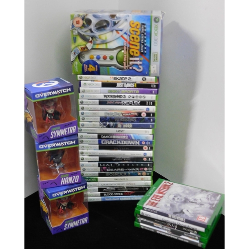 688 - Collection of Xbox 360, Xbox One and Over Watch vinyl figures