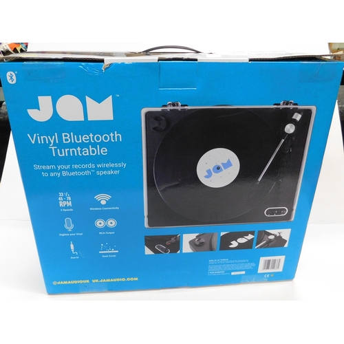690 - JAM vinyl bluetooth turntable in box in working order