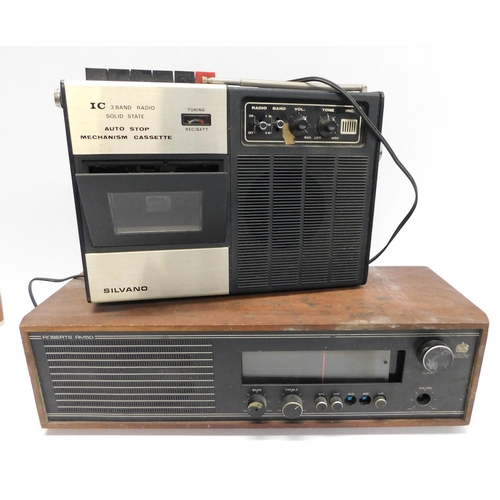 695 - Two vintage radios - Roberts and Silvano (unchecked)