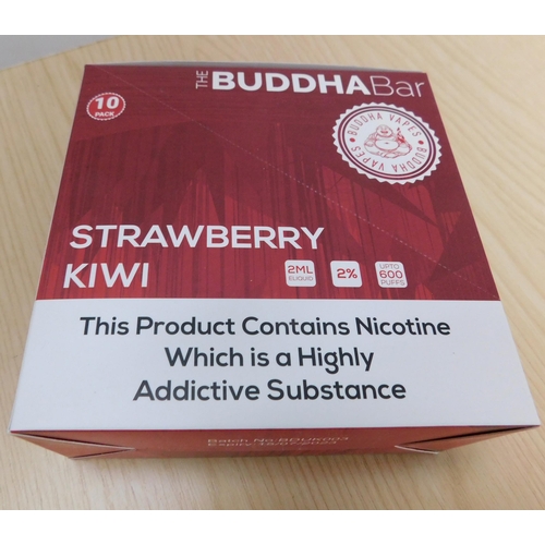 699 - New and boxed 10 pack of The Buddha Bar vapes - BB 15/7/23 - Strawberry Kiwi