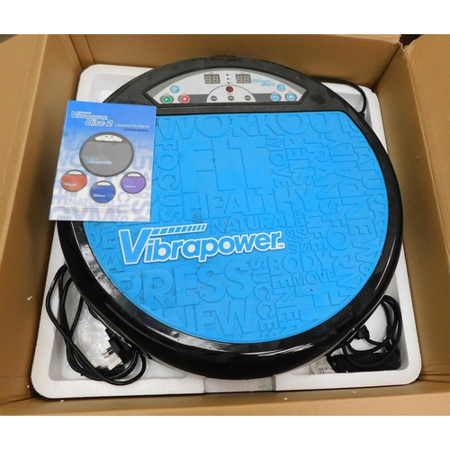717 - Vibra-power disc 2 vibration plate - boxed W/O
