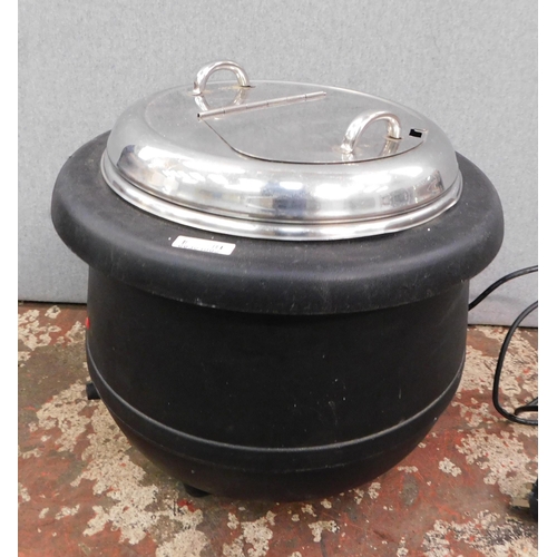 719 - Large electrical catering soup/bean warmer W/O
