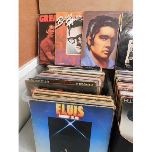 72 - Mixed LPs including - Elvis/The Beatles & Buddy Holly