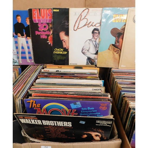 72 - Mixed LPs including - Elvis/The Beatles & Buddy Holly