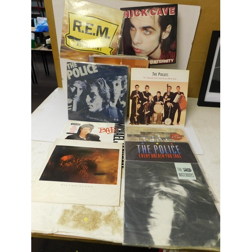 8 - 1980s era LPs including - Nick Cave/REM & The Beautiful South