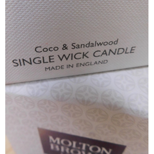 534 - Molton Brown single wick candle - Coco and Sandalwood