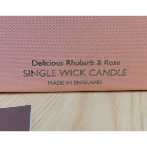 602 - Molton Brown single wick candle - Delicious Rhubarb and Rose