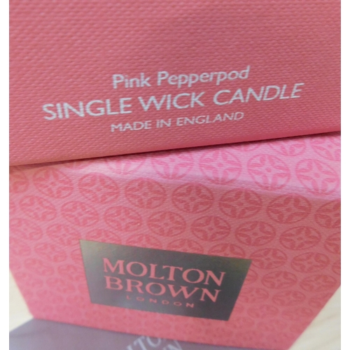 628 - Molton Brown single wick candle - Pink Pepperpod