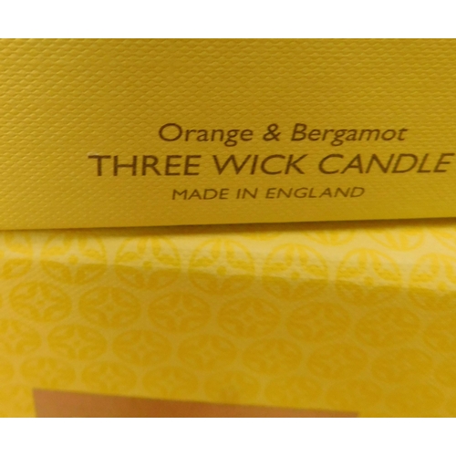 750 - Molton Brown three wick candle - Orange and Bergamot