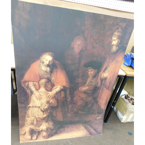 12 - Religious themed - poster on board/approximately 117cm H x 86cm W