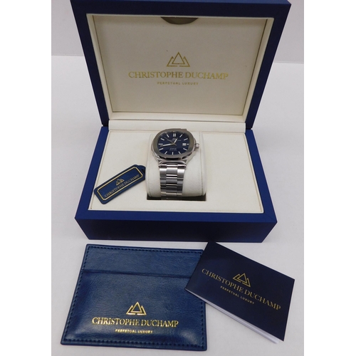 227 - Christophe Duchamp - L'envie Sapphire Crystal wristwatch - as new & boxed