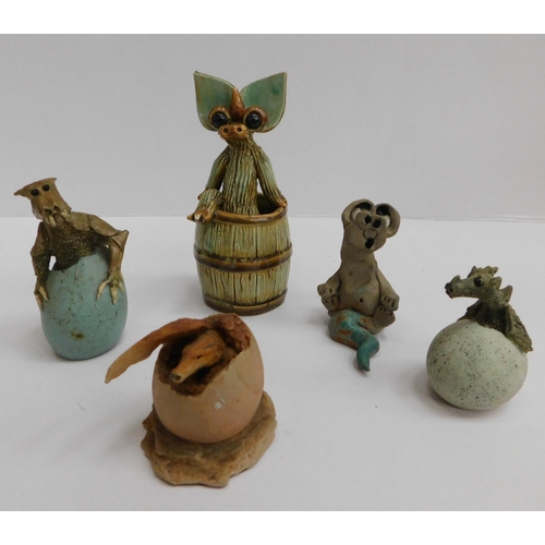 229 - Clare Craft & Yare pottery - dragons