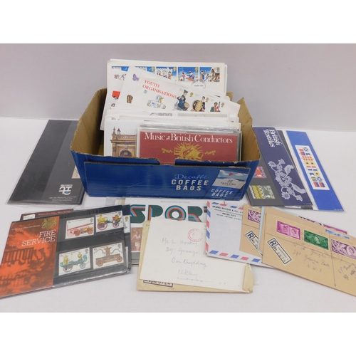 274 - FDCs - stock cards & loose stamps