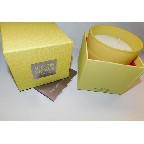 522 - New and boxed Molton Brown three wick candle - Orange and Bergamot