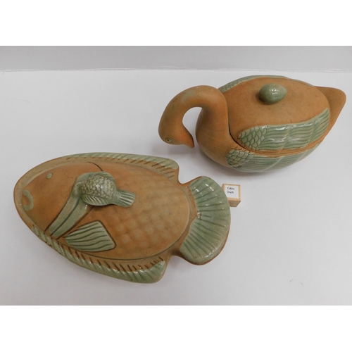 53 - Terracotta - glazed dishes