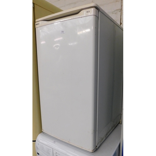 550 - Beko undercounter freezer W/O