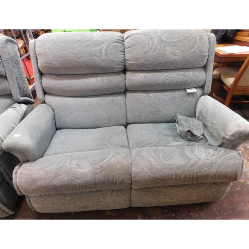 589 - Sherborne electric reclining armchair + two seater settee