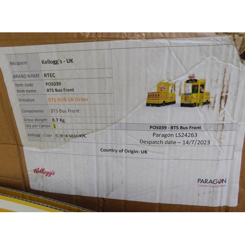 625 - Kellogs promotional item (large cardboard bus)- unchecked