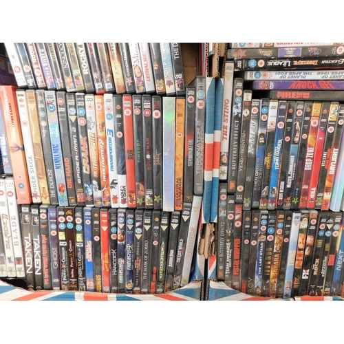 711 - Two boxes of DVDs