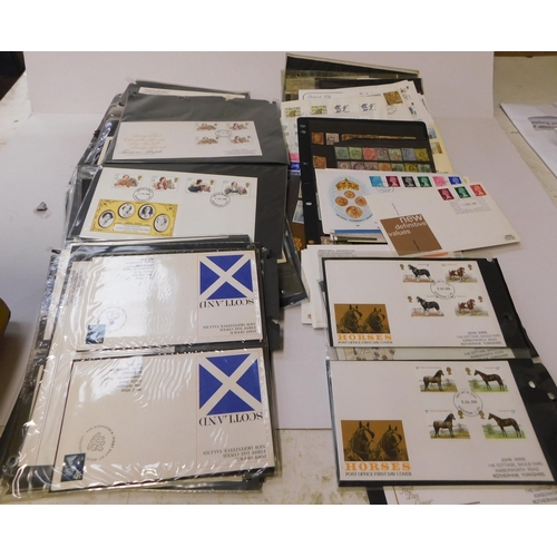 24 - Mixed stamps & FDCs - in albums & on stock cards