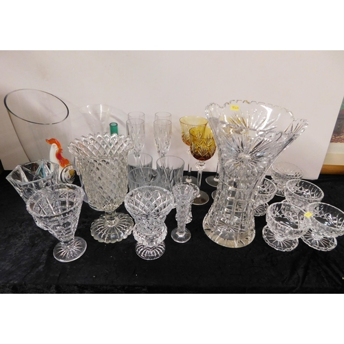 26 - Lead crystal & cut glass - including American/Scottish/English & Italian examples